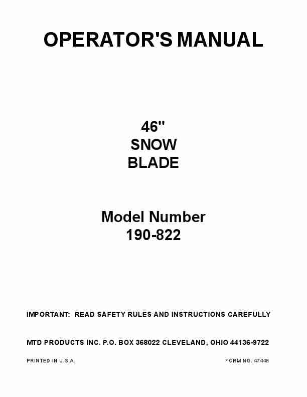 MTD Snow Blower Attachment 190-822-page_pdf